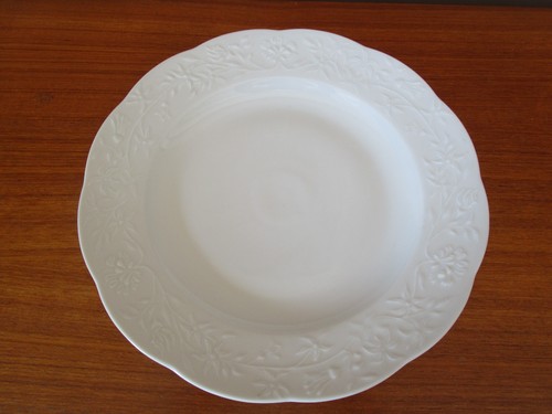 Plat rond semi creux blanc - plat,
