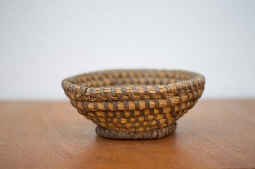 Panière tressée vintage