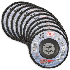 LOT 10 DISQUES Ø 125 mm 22 mm A LAMELLES BGS GRAIN DE 60