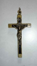 Pendentif Ancien Croix "Souvenir de Lourdes"
