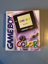 NINTENDO game boy color complete en boite Violette Transparente + 3 JEUX 