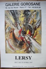 AFFICHE de peintre de  galerie