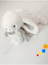 Peluche/Doudou Et Compagnie Mon Tout Petit Lapin Blanc Taupe Bonbon Grand 30cm