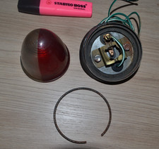 Feu latéral ancien de camion ou remorque rouge et incolore SEIMA Réf. 2