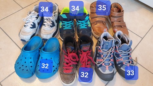Lot paires chaussures garcon - lot,