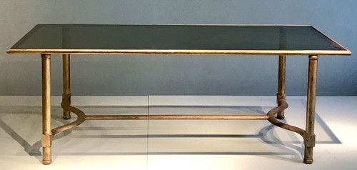 Table basse métal doré - basse, en