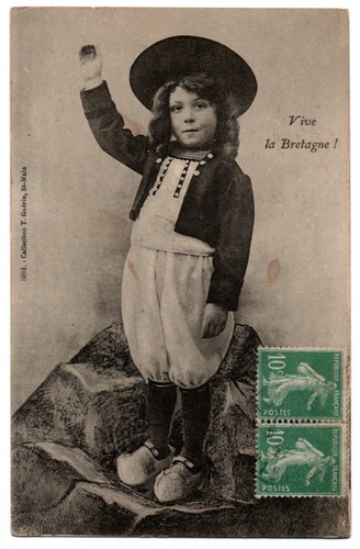 Cpa folklore breton - cpa, 29