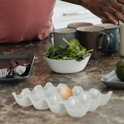 Boite oeufs ceramique support - oeufs,