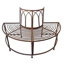 Banc de jardin demi cercle en