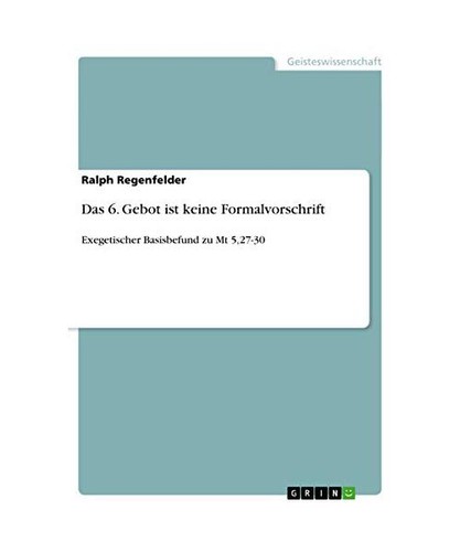 Das gebot ist keine - das,