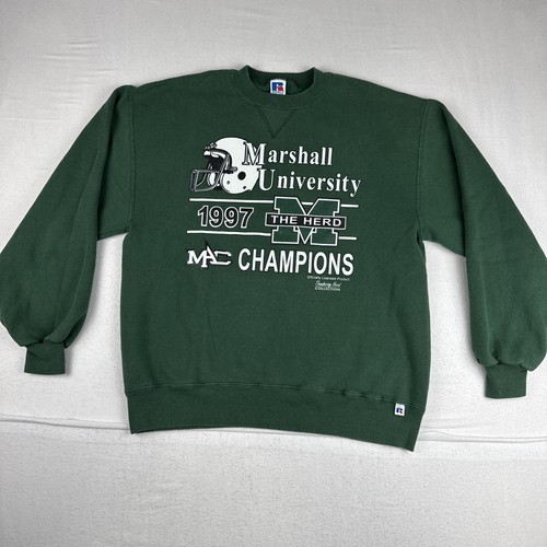Vtg marshall university - university, green