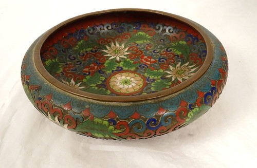 Coupe bronze émaux