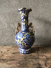 ANCIEN VASE DÉCORATIF CÉRAMIQUE DÉCOR CHINOIS