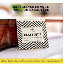Cordes en nylon Belfort Guitare classique & guitare Acoustique Cadeau