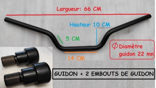Guidon embout réplique - guidon,