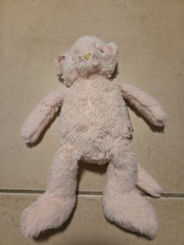 Doudou peluche chat rose - peluche,