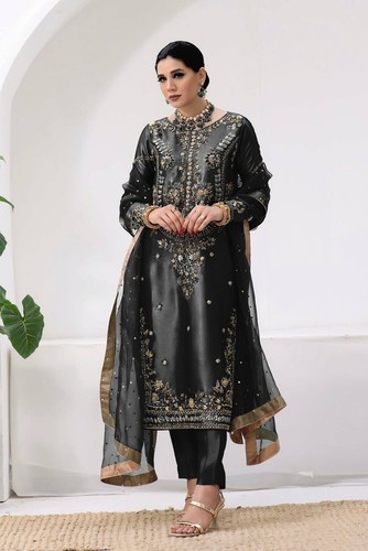 Pakistani salwar kameez noir - kameez,