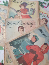Mon OUVRAGE  LOT DE 13 Revues : Octobre 1949 et toute l'année 1950. Mode, maison