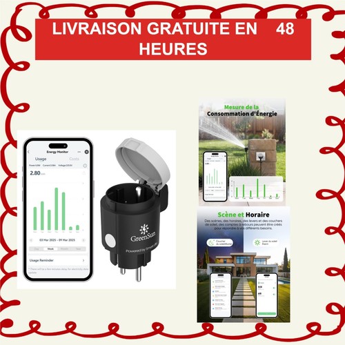 Prise connectée extérieure - prise,