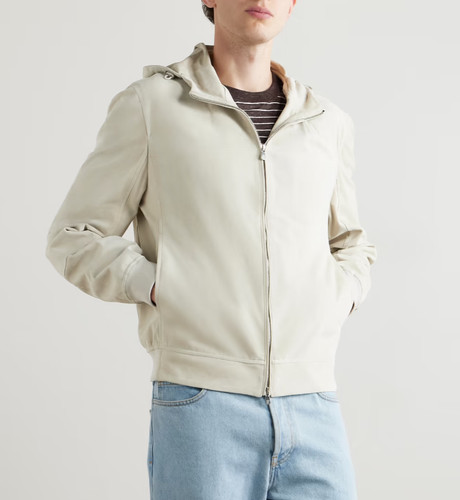 Blouson cuir blanc homme - , pur
