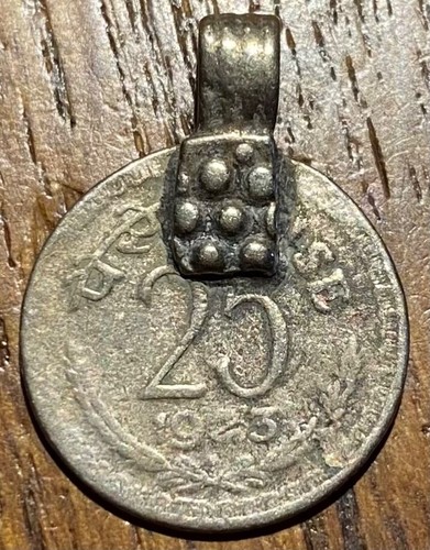 Pendentif pièce indienne - pendentif,