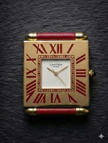 Cartier tank alarm - clock,