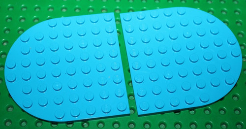 Lego dark azure - lego, plate