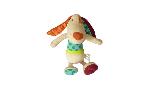 Peluche chien jeff multicolore - peluche,