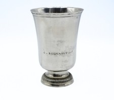 RARE TIMBALE TULIPE EN ARGENT