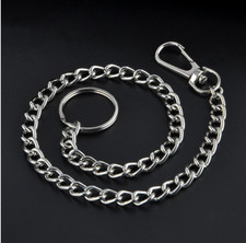 Chaine Pour Pantalon Porte Cle Antivol Portefeuille Metal Chrome Biker Punk Rock