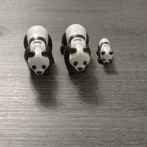 Lot figurines pandas noir - figurines,