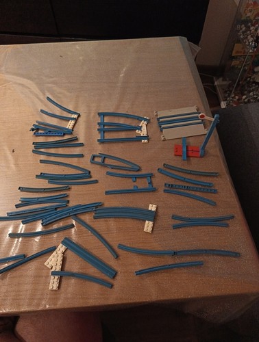 Lot rails bleu lego vintage - rails,