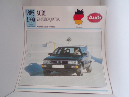 Fiche carte card voiture - fiche,