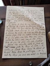 Lettre manuscrite vintage mère d'Yvette 1918 - Correspondance intime et mémoire 