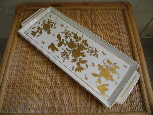 Ancien plat cake faïence - à,