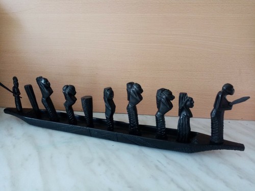Art africain pirogue bois - pirogue, en