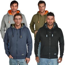 Sweat À Capuche DENIMFY Pour Hommes Avec Fermeture Éclair Regular Fit DFLEO