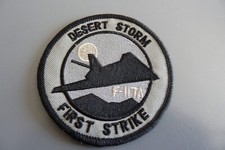 ORIGINAL MILITAIRE INSIGNE DESERT STORM F-117A FIRST STRIKE US TBE