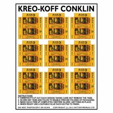 Maison de Poupées Miniature Feuille De 9 Kreo-Koff Conklin Boîtes