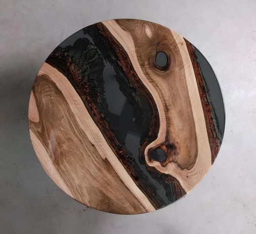 Table basse ronde bois - ronde, en