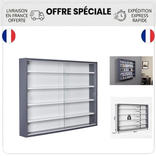 Vitrine murale figurines inter - vitrine,
