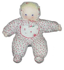 Doudou poupee chiffon tissu