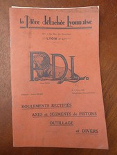Livre ancien de garage publicité pour pièces détachée Lyonnaise ancien outillage