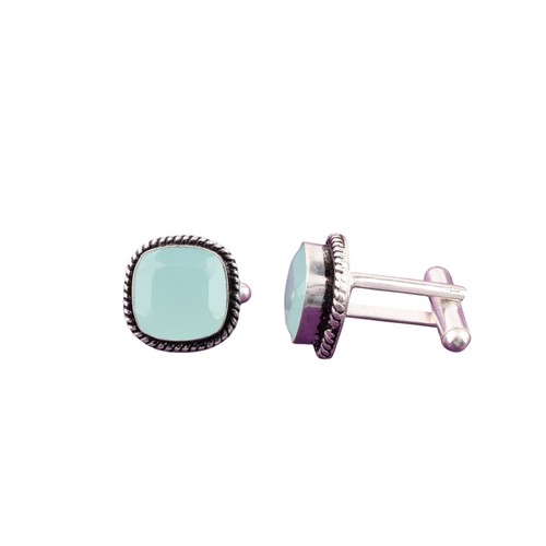 Boutons manchette argent - de,