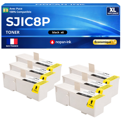 Sjic8p pack cartouches - pack, 6