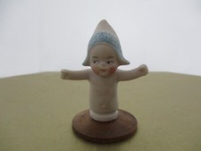 Baby with Blue & White Bonnet