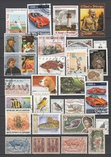 AFRIQUE - LOT DE TIMBRES OBLITÉRÉS ET NON OBLITÉRÉS D'AFRIQUE