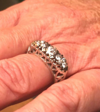 Bague jarretière art déco 9