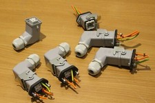 Occasion : Lot de 5x Connecteur industriel complet  ILME 4 poles Male & Femelle