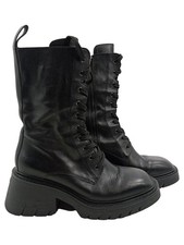 Ash Bottes Femme Noir Cuir